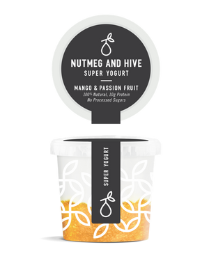 NUTMEG AND HIVE Mango & Passion Fruit Super Yogurt